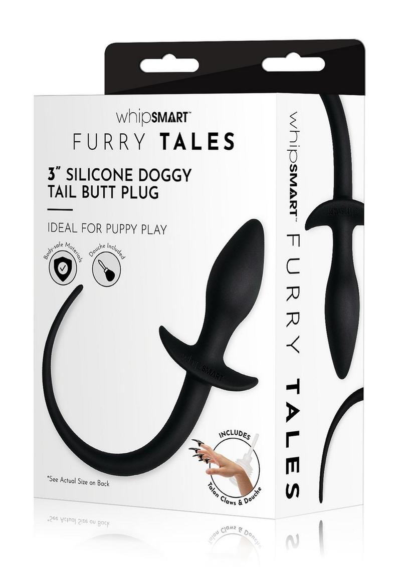 Play Tails Silicone Black Puppy Tail - Shadow Threadz Crypt