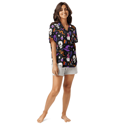 Witch's Whimsy Silky Pajama Top