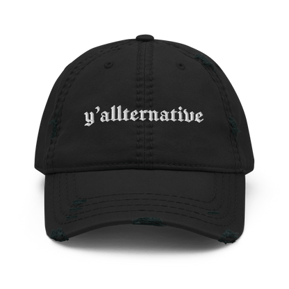 Y'allternative Distressed Dad Hat
